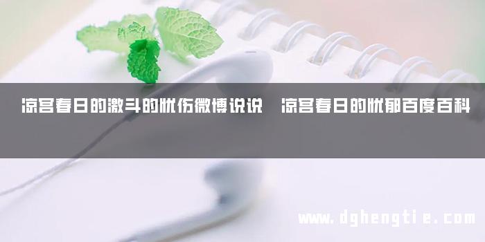 凉宫春日的激斗的忧伤微博说说 凉宫春日的忧郁百度百科
